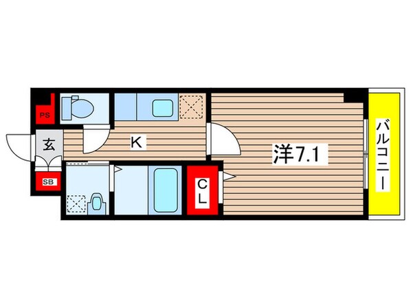 ベリエ太秦の物件間取画像